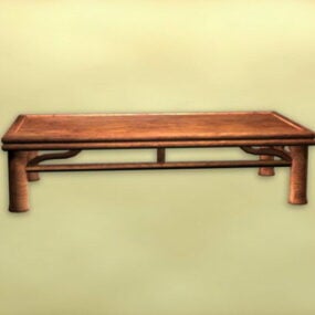 Chinese Style Antique Tea Table Furniture 3d model