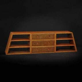Furniture Chinese Style Tv Cabinet 3d model