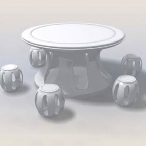 Chinese Traditional Dining Sets 3d model