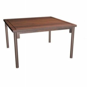 Chinese Wood Square Table 3d model