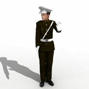 Chinese Traffic Police 3d model