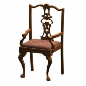Τρισδιάστατο μοντέλο Chippendale Cabriole Leg Chair