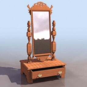 Chippendale Style Dressing Table 3d model