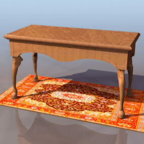 میز مبل راحتی چیپندیل مدل سه بعدی