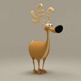 Christmas Reindeer 3d model