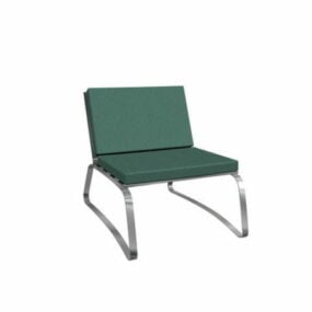 Chrome Barcelona Chair 3d model