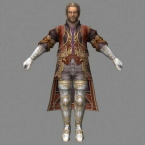 Cid Bunansa nel modello 3d di Final Fantasy