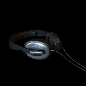 罩耳式耳机3d模型