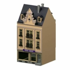 城市住宅联排别墅3d模型