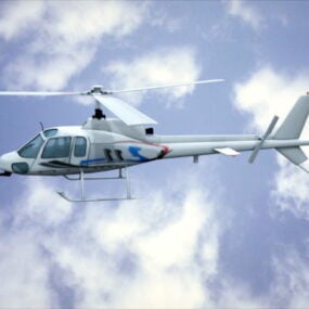 Civil Helicopter 3d model
