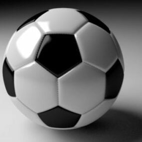 Klassisk fotboll 3d-modell