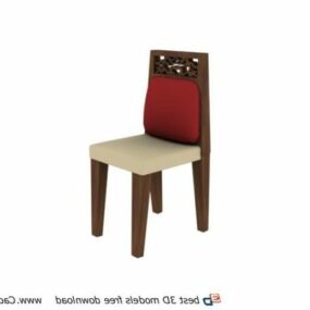 Chaise de salle à manger de meubles classiques modèle 3D
