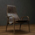 Классический кожаный стул с откидной спинкой