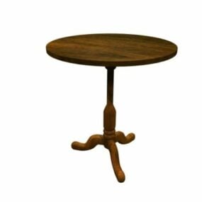 Classic Round Table 3d model