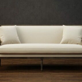 Classic Two-seater Settee 3d model