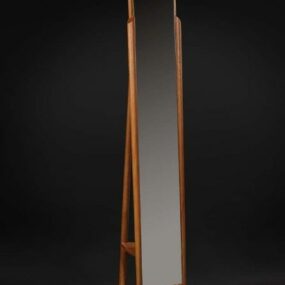 Meubels Klassieke houten dressingspiegel 3D-model