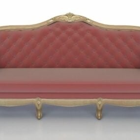 Klassisk luksus stoff sofa 3d modell