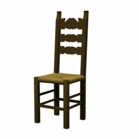 Classical Folk Chair 3d model