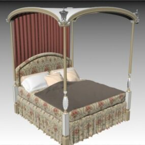 Classical Four-poster Bed 3d model