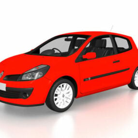 Mô hình 3d ô tô Clio Renault Sport Compact