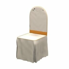 कपड़े वाली शादी की कुर्सी 3डी मॉडल