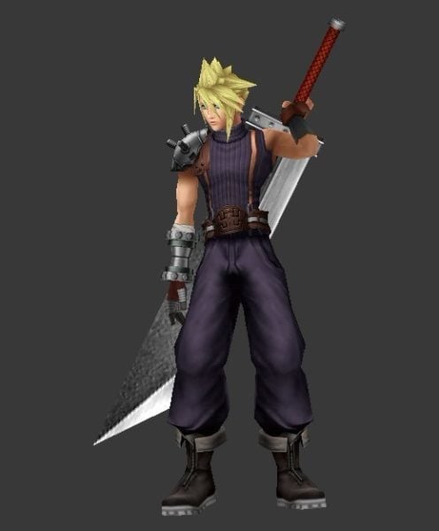 Cloud Strife Final Fantasy Character Free 3d Model Max Vray
