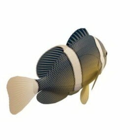 Palyaço Balığı Anemon Balığı 3d modeli