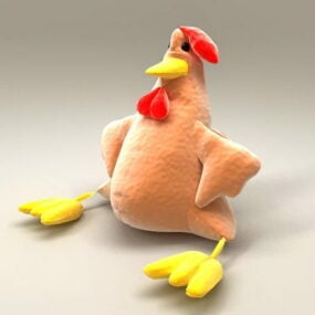Model 3d Mainan Boneka Ayam Jantan