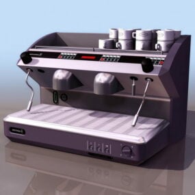 Modelo 3d da máquina de café