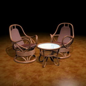 Coffee Table Set 3d model