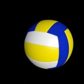 Färgglad volleybollboll 3d-modell