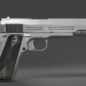 Modello 3d della pistola Luger tedesca vintage
