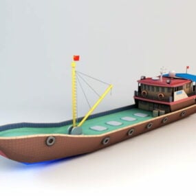 Kommerzielles Fischereischiff 3D-Modell