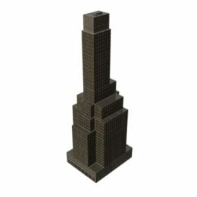 مدل سه بعدی ساختمان تجاری و مسکونی
