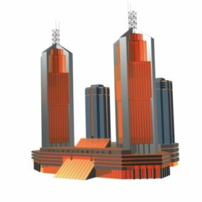 مدل سه بعدی عمارت تجاری