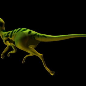 Modello 3d del dinosauro triceratopo preistorico