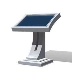 3D model stojanu na počítačový kiosek