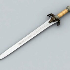 Modelo 3d da espada de Conan
