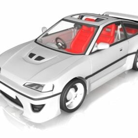 مفهوم سباق السيارات نموذج 3D