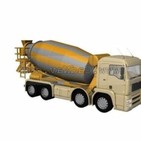 Camion de livraison de béton modèle 3D