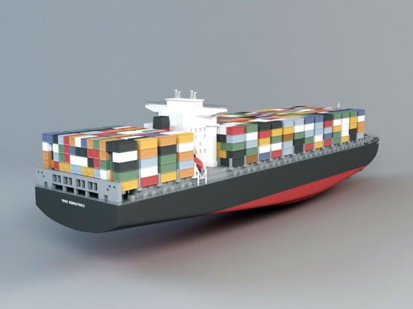 Container Ship Free 3d Model Max Vray Open3dmodel 108896