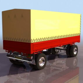 Container Semi-trailer 3d model