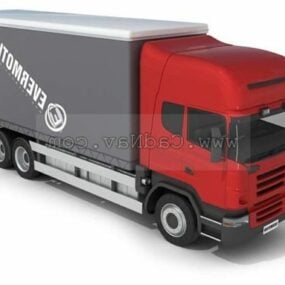 कंटेनर ट्रक वाहन 3डी मॉडल