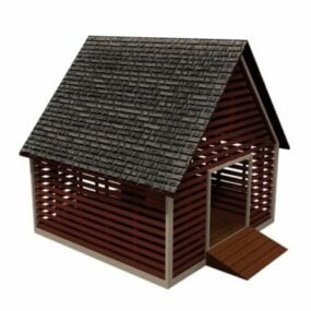 Corn Crib Granary Storehouse 3d model
