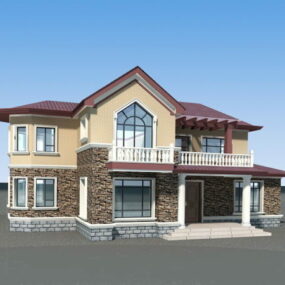 Country House Design 3d-modell