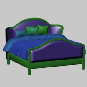 Countryside Style Bed 3d model