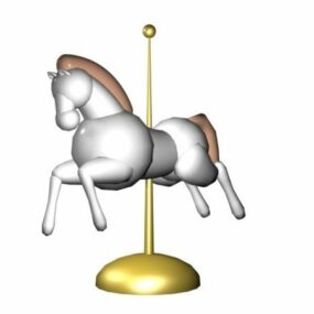 Mô hình đồ chơi ngựa thủ công 3d