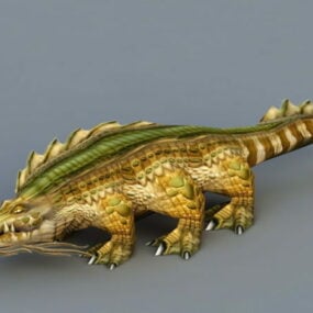 Крокодил Монстр 3d модель