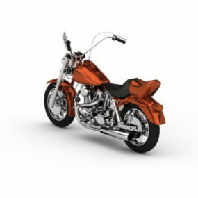 Modello 3d della motocicletta da crociera