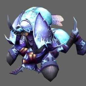 Crypt Lord Anubarak - Wow Character modello 3d